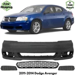 Front Bumper Paintable & Fog Lights Covers Kit For 2011-2014 Dodge Avenger. Fixed Price $338.68.