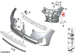Genuine Bmw X3 G45 G48 Xdrive 20D 30 Insert Bumper Right 51118087018. Fixed Price $180.11.