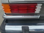 74-80 Mercedes 116 Chassis 450SEL Rear Bumper Upper Lh Side Filler Molding Oem. Fixed Price $180.00.