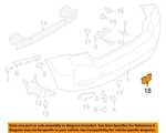 Subaru Oem 13-17 Crosstrek Rear Bumper Components-cover 57731FJ100. Fixed Price $10.50.