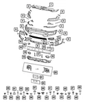 Genuine Mopar Filler Panel Left 68518529AB. Fixed Price $167.56.