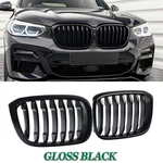 For 2018-2021 Bmw X3 G01 X4 G02 G08 Gloss Black Front Bumper Kidney Grille. Fixed Price $55.49.