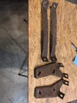 Chrysler Yorker Newport Front Bumper Brackets 1965 Oem. Fixed Price $160.00.