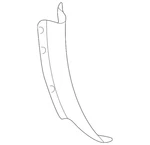 Genuine Mitsubishi Bumper Cover Side Bracket MR230330. Fixed Price $30.91.