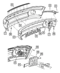 Genuine Mopar Front Bumper Panel Right 55077632AA. Fixed Price $19.41.