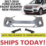 2017 2018 2019 Ford Escape Front Bumper Cover New Primed With Brackets. Fixed Price $80.22.