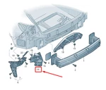New Audi E-tron Gen Rear Left Bumper Closing Element 4KE807365 4KE-807-365. Fixed Price $41.40.