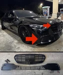 Oem Mercedes S-class Top & Lower Front Bumper Grill Wrapped Black W223 2021-2025. Fixed Price $799.95.
