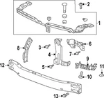 Genuine Gm Front Driver Side Bumper Impact Bar Bracket 84772429. Fixed Price $18.18.