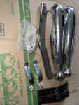 Vintage Nos 1948-1949 Hudson Super Accessory Front Bumper Guard Set. Fixed Price $224.99.