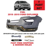 2018 2019 Ford Explorer Front Bumper Cover Set Upper Lower With Auto Park. Fixed Price $395.34.
