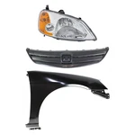 Headlight Kit Honda Civic Halogen W Textured Grille 2001-2003, Passenger Side. Fixed Price $341.02.