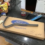 Nos 1974 Ford Thunderbird Front Bumper Pad Lh D4SZ-17K833-A. Fixed Price $125.00.