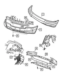 Genuine Mopar Fascia Bracket 55296138AB. Fixed Price $75.70.