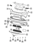 Genuine Mopar Fascia Molding Right 6CH60SZ7AA. Fixed Price $44.47.