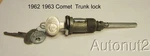 Mercury Comet Trunk Lock With Keys Nos Original 1962 1963. Fixed Price $30.00.