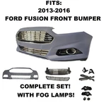 Ford Fusion 2013 2014-2016 Front Bumper Cover & Upper And Lower Grille. Fixed Price $166.60.
