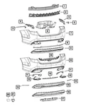 Genuine Mopar Fascia Support Bracket Left 68103185AF. Fixed Price $23.31.