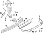 Genuine Nissan Oe Fascia-r Bmpr, Rh 85016-4MT1H. Fixed Price $215.24.