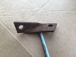 Corvette 68-72 Bumper Lh Corner Reinforcement Ext (twist) Brkt 3927663 "mc/e". Fixed Price $19.95.