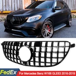 For Mercedes Benz W166 GLE63 2016-2019 Gt Front Bumper Grille Gloss Black. Fixed Price $145.99.