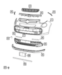 Genuine Mopar Fascia Molding 6QM91MXSAA. Fixed Price $51.42.