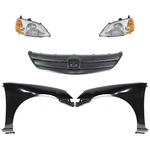 Headlight Kit Honda Civic Halogen W Textured Grille 2001-2003, Pair. Fixed Price $634.94.