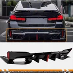 For 17- 23 Bmw G30 G38 Big Fin M5 Style Gloss Black Led Rear Bumper Diffuser Kit. Fixed Price $218.49.