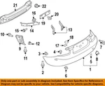 Mazda Oem 99-25 Rear Components-bumper Cover Fastener GD7A50EA1. Fixed Price $6.94.