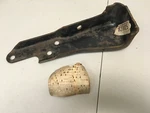 Nos 1973-80 Chevy Gmc Truck Stepside Left Rear Bumper Inner Bracket Brace. Fixed Price $120.00.