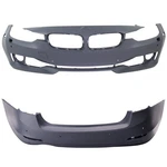 Pair Set Of Bumper Cover Fascias Front & Rear For Sedan Bmw 320I Xdrive. Fixed Price $384.36.