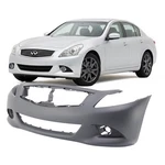 Front Bumper Cover For 2010-2013 Infiniti G37 Sedan Base/journey W Fog Holes. Fixed Price $186.38.