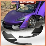 Fits Mclaren 570S 570GT 2015-20 Dry Carbon Front Bumper Splitters Lip Aprons. Fixed Price $569.05.