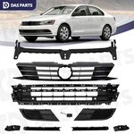 10PC For 2015-2018 Jetta Upper Lower Grille Fog Light Cover Bumper Trim Bracket. Fixed Price $84.95.