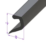 Rear Bumper Gravel Shield Seal For Chevrolet Bel Air 1950-1956 Lp 109-B/FT. Fixed Price $29.99.