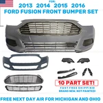 Front Bumper W/grille Fog Lamp Covers 2013-2016 Ford Fusion. Fixed Price $151.00.