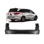 Bumper Cover For 2018-2024 Honda Odyssey 04715-THR-A00ZZ Primed Rear. Fixed Price $279.08.