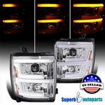 For 2015-2019 Chevy Silverado 2500/3500HD Projector Headlights+led Sequential. Fixed Price $379.98.