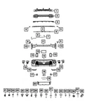Genuine Mopar Fascia Bracket 68709401AB. Fixed Price $46.38.