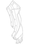 Genuine Nissan Bumper Cover 85017-4MT2H. Fixed Price $140.86.