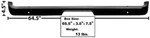 1965-66 Ford Mustang Rear Bumper Painted New. Fixed Price $153.89.