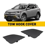 2* For 2016-2018 Toyota RAV4 Front Bumper Tow Hook Eye Cover Cap Car Accessories. Fixed Price $11.99.