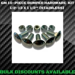 1960-1994 Gmc K10 Truck Front Rear Chrome Bumper Bolts Nuts 1/2 Stainless Nos. Fixed Price $23.96.