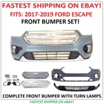 2017 2018 2019 Ford Escape Front Bumper Cover With Grills And Fog Lamps New. Fixed Price $279.99.