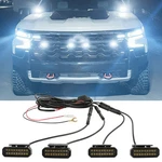 For Chevy Silverado 1500 2500 3500 Smoke Led Front Grille Lights White Drl Lamp. Fixed Price $45.17.