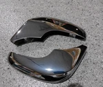 56 57 C1 Corvette Lh/rh Front License Bumperettes--gm #3724970--RECHROMED. Fixed Price $449.95.
