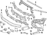 Genuine Mercedes-benz Bumper Cover Support Rail 214-885-20-00. Fixed Price $140.85.