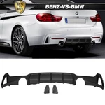Fits 14-20 Bmw 435I 440I Xdrive Rear Bumper Diffuser Dual Single Exhaust Pp. Fixed Price $104.99.