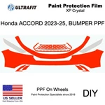 Honda Accord, 2023-25, Pre-cut Kit Diy, Bumper+headlights+assets, Ppf Gloss. Fixed Price $150.00.