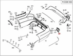 Genuine Mercedes W212 E-class Basic Carrier For Bumper Right 2128802003. Fixed Price $40.02.